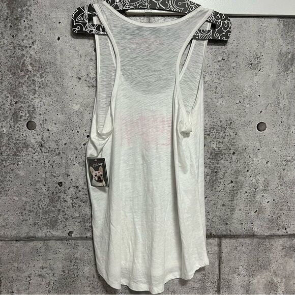 𝅺🆕 PJ Salvage I love You More Than Sleep Tank in Ivory - Picture 3 of 8